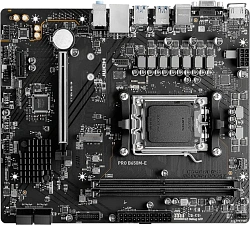 Материнская плата MSI PRO B650M-E Socket AM5 AMD B650 2xDDR5 mATX AC`97 8ch(7.1) GbLAN RAID+VGA+HDMI