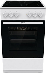 Плита Электрическая Gorenje Essential GEC5A41WG белый/черный стеклокерамика