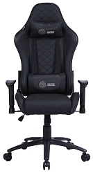 Кресло игровое Cactus CS-CHR-030BL черный экокожа с подголов. крестов. сталь