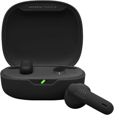 Гарнитура вкладыши JBL Wave Flex 2 черный беспроводные bluetooth в ушной раковине (JBLWFLEX2BLK)