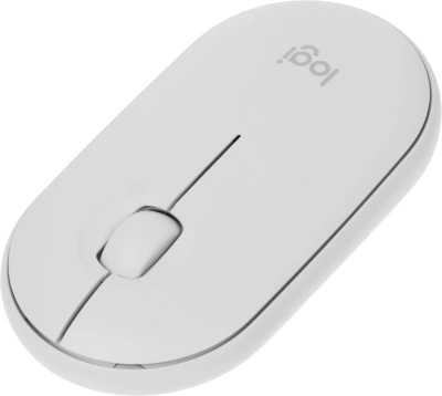 Мышь Logitech Pebble M350 белый оптическая 1000dpi silent беспров. BT/Radio USB для ноутбука 3but (910-005541)