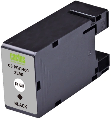 Картридж струйный Cactus CS-PGI1400XLBK PGI-1400 черный пигментный (36мл) для Canon MB2050/MB2350/MB2040/MB2340