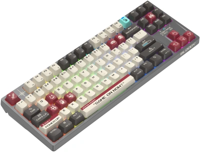 Клавиатура A4Tech Bloody WS87 механическая серый/красный USB беспроводная BT/Radio Multimedia for gamer LED (WS87)