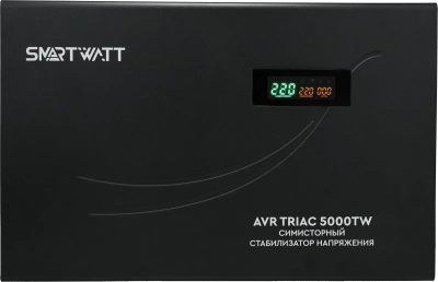 Стабилизатор напряжения Smartwatt AVR Triac 5000TW 5000ВА черный
