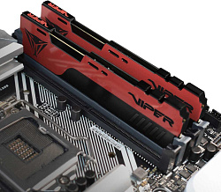 Память DDR4 2x16Gb 3200MHz Patriot PVE2432G320C8K Viper Elite II RTL Gaming PC4-25600 CL18 DIMM 288-pin 1.35В kit с радиатором Ret
