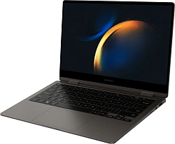 Ноутбук Samsung Galaxy book 3 360 NP730 Core i7 1355U 16Gb SSD512Gb Intel Iris Xe graphics 13.3" AMOLED Touch FHD (1920x1080) Windows 11 Home graphite WiFi BT Cam (NP730QFG-LA1IN)