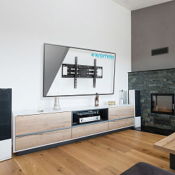 Кронштейн для телевизора Kromax OPTIMA-409 черный 32"-65" макс.45кг настенный поворотно-выдвижной и наклонный