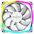 Вентилятор для корпуса Montech AX120 ARGB 120х120x25 белый 4-pin 27дБ (AX120 PWM WHITE) Ret