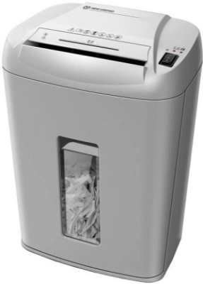 Шредер New United ER-13М серый (секр.P-5) фрагменты 13лист. 28лтр. скобы пл.карты