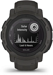 Смарт-часы Garmin Instinct 2 Solar 45мм 0.9" AMOLED корп.черный силикон рем.черный (010-02627-00)