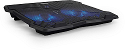 Подставка для ноутбука Buro BU-LCP150-B212 15" 335x265x22мм 74.35дБ 1xUSB 2x 140ммFAN 480г металлическая сетка/пластик черный