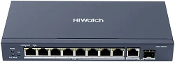 Коммутатор HiWatch DS-S1008GP 8x100Mb 2G неуправляемый