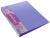 Папка на 2-х кольцах Бюрократ Pastel PAST0812/2RVIO A4 пластик 0.5мм кор.27мм торц.карм с бум. встав фиолетовый