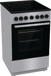 Плита Электрическая Gorenje GEC5B20SG серебристый стеклокерамика (без крышки)