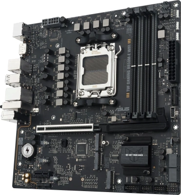 Материнская плата Asus TUF GAMING B850M-E WIFI SocketAM5 AMD B850 4xDDR5 mATX AC`97 8ch(7.1) 2.5Gg RAID+HDMI+DP