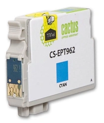 Картридж струйный Cactus CS-EPT962 T0962 голубой (13мл) для Epson Stylus Photo R2880 с чипом