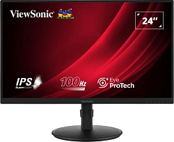 Монитор ViewSonic 23.8" VA2408-HDJ черный IPS LED 16:9 HDMI матовая HAS Piv 250cd 178гр/178гр 1920x1080 100Hz VGA DP FHD 5.2кг