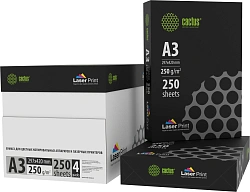 Бумага Cactus CS-LPA3250250 A3 марка A/250г/м2/250л./белый CIE170% для лазерной печати