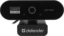Камера Web Defender G-Lens 2580 черный 2Mpix USB2.0 с микрофоном для ноутбука (63112)
