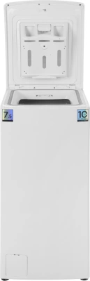 Стиральная машина Midea MFE12W75B/W-C класс: A загр.вертикальная макс.:7.5кг белый инвертер