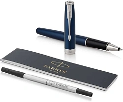 Ручка роллер Parker Sonnet Core T539 (1931535) LaqBlue CT F черн. черн. подар.кор.