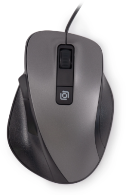 Мышь Оклик 504M черный/серый оптическая 3600dpi silent USB 6but (2004741)