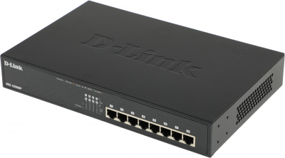 Коммутатор D-Link DGS-1008MP/B1A 8x1Гбит/с 8PoE+ 125W неуправляемый