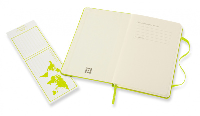 Блокнот Moleskine CLASSIC MM710C2 Pocket 90x140мм 192стр. линейка твердая обложка лайм