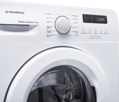 Стиральная машина Maunfeld MFWM127WH051D класс: A+++ загр.фронтальная макс.:7кг белый
