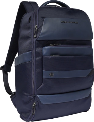 Рюкзак мужской Piquadro Nevet CA6489W132/BLU темно-синий ткань/натур.кожа