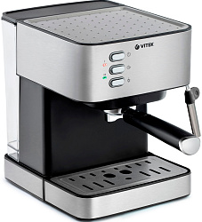 Кофеварка рожковая Vitek VT-1504 1050Вт нержавеющая сталь