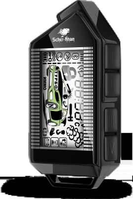 Автосигнализация Scher-Khan М10 Компл. 1.0 с обратной связью + дистанционный запуск брелок с ЖК дисплеем