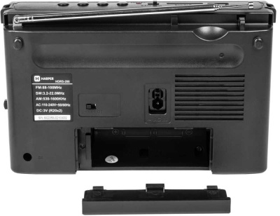 Радиоприемник настольный Harper HDRS-288 черный USB SD