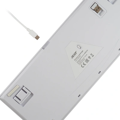 Клавиатура Acer OKR302 механическая белый USB беспроводная BT/Radio Multimedia for gamer для ноутбука LED (ZL.KBDEE.016)