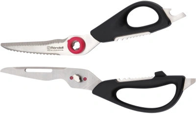 Ножницы кухонные Rondell Craft RD-1856 228мм реж.ч.84мм черный