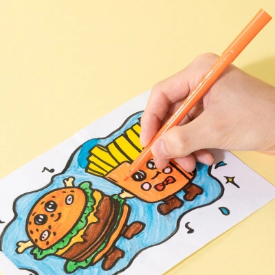 Фломастеры Deli EC165-12 Colorwow круг. пулевидный пиш. наконечник Вентилируемый смываемые 12цв. (12шт.)