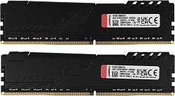 Память DDR4 2x32Gb 3600MHz Kingston KF436C18BBK2/64 Fury Beast Black RTL Gaming PC4-28800 CL18 DIMM 288-pin 1.35В dual rank с радиатором Ret