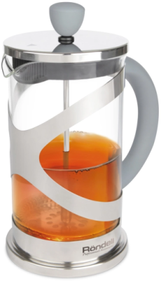 Френч-пресс Rondell Crystal Grey RDS-840 1л серый