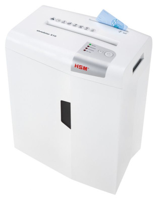 Шредер HSM ShredStar X10-4.5x30 (секр.P-4) фрагменты 10лист. 21лтр. скрепки скобы пл.карты CD