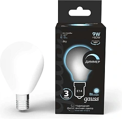 Лампа светодиодная Gauss Filament 105201209-D 9Вт цок.:E14 (упак.:1шт)