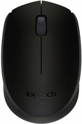 Мышь Logitech B170 черный/темно-серый оптическая 1000dpi беспров. USB для ноутбука 2but (910-004659)