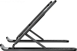 Подставка для ноутбука Buro BU-LS100 260x20x60мм 220г пластик ABS черный