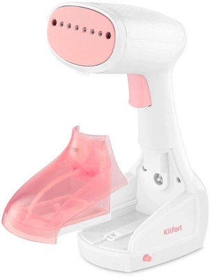 Отпариватель ручной Kitfort КТ-9233 1000Вт белый/розовый