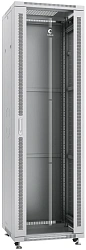 Шкаф коммутационный Cabeus (SH-05C-42U60/80) напольный 42U 600x800мм пер.дв.стекл металл 800кг серый 700мм 2055мм IP20 сталь
