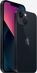 Смартфон Apple A2633 iPhone 13 128Gb 4Gb темная ночь моноблок 3G 4G 1Sim 6.1" 1170x2532 iOS 16 12Mpix 802.11 a/b/g/n/ac/ax NFC GPS GSM900/1800 GSM1900 Protect