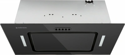 Вытяжка встраиваемая Meferi Ultra INBOX60BK Glass черный управление: кнопочное (1 мотор)