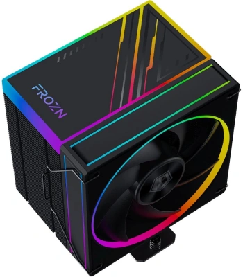 Устройство охлаждения(кулер) ID-Cooling Frozn A610 ARGB Soc-AM5/AM4/1200/1700/1851 черный 4-pin 29.9dB Al+Cu 250W 940gr Ret (FROZN A610 ARGB)