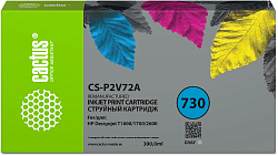 Картридж струйный Cactus CS-P2V72A №730 серый (300мл) для HP Designjet T1600/1700/2600 с чипом