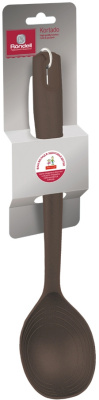 Ложка для первых/вторых блюд Rondell Kortado RD-1039 коричневый упак.:картонная подложка