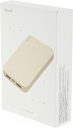 Мобильный аккумулятор Solove 003M 20000mAh QC3.0 18W 3A 2xUSB-A/USB-C персиковый (003M BEIGE RUS)